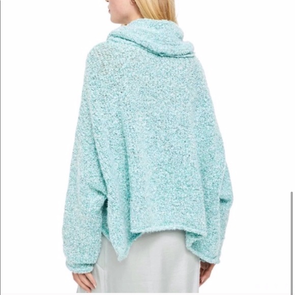 LAST SZ S! NWT Free People | BFF Sweater Aqua Star - Picture 4 of 14